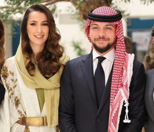 حفل زفاف الأمير الحسين بن عبدالله الثاني علي السعودية رجوة السيف
